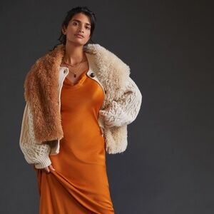 Brand New with Tags! Anthropologie   Colorblocked Fluffy Scarf